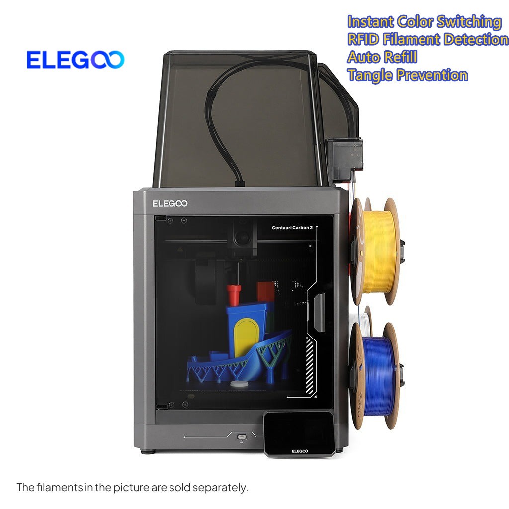 ELEGOO Centauri Carbon 2 Combo 3D Printer 500mm/s w/Auto Leveling 350 °C Nozzle