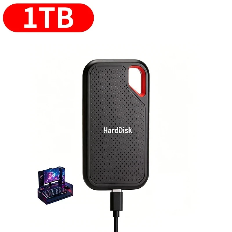 4TB Portable External SSD Solid State Drive USB Storage for PC Mac Laptop Phone