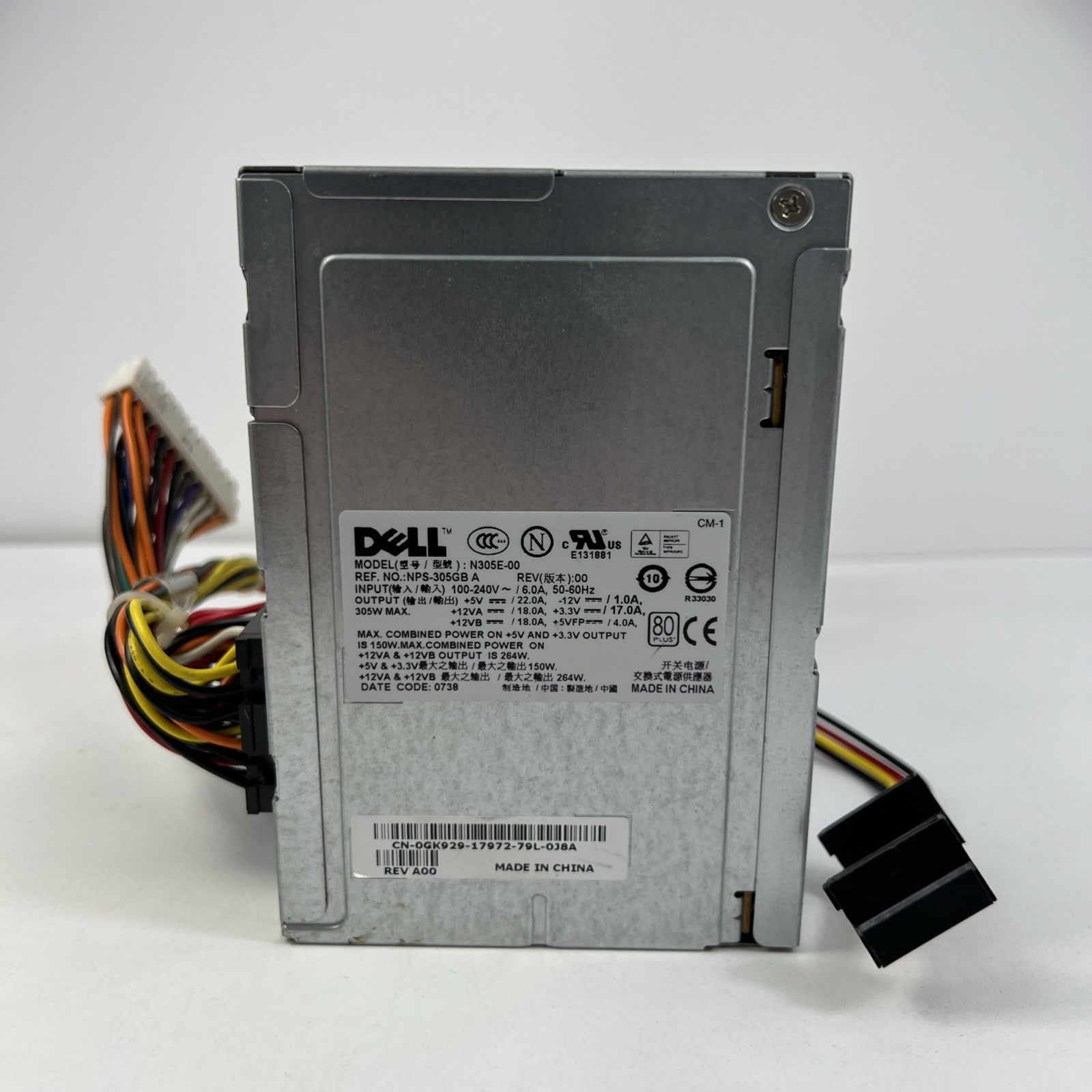 Dell N305E-00 Power Supply NPS-305GB A Untested