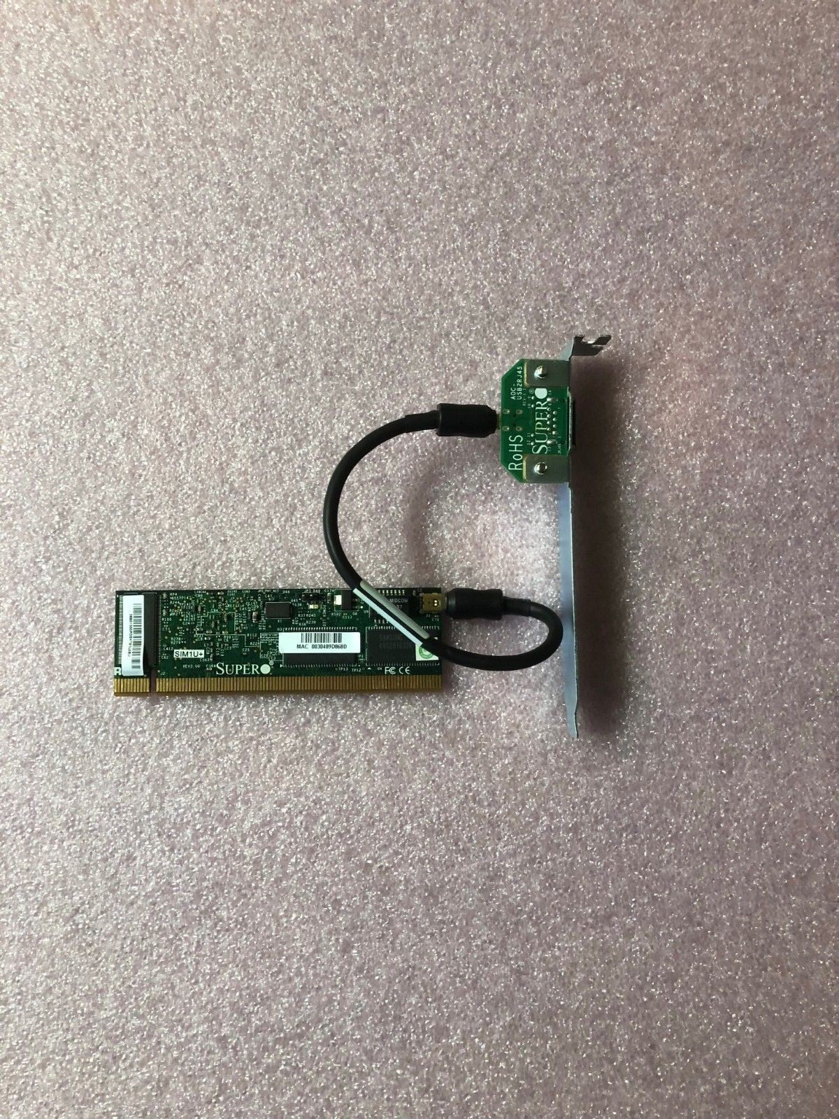 SuperMicro AOC-SIM1U+ IPMI 2.0 Remote Management Ethernet Adapter