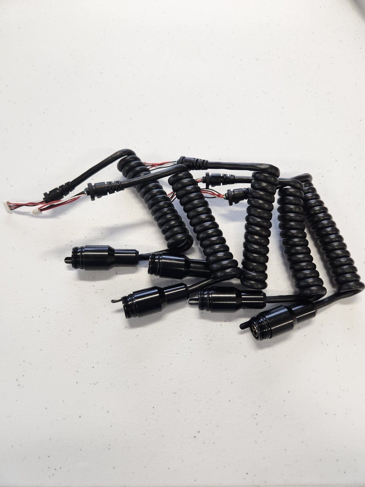 Electrical spiral cord. Black 28g Wire