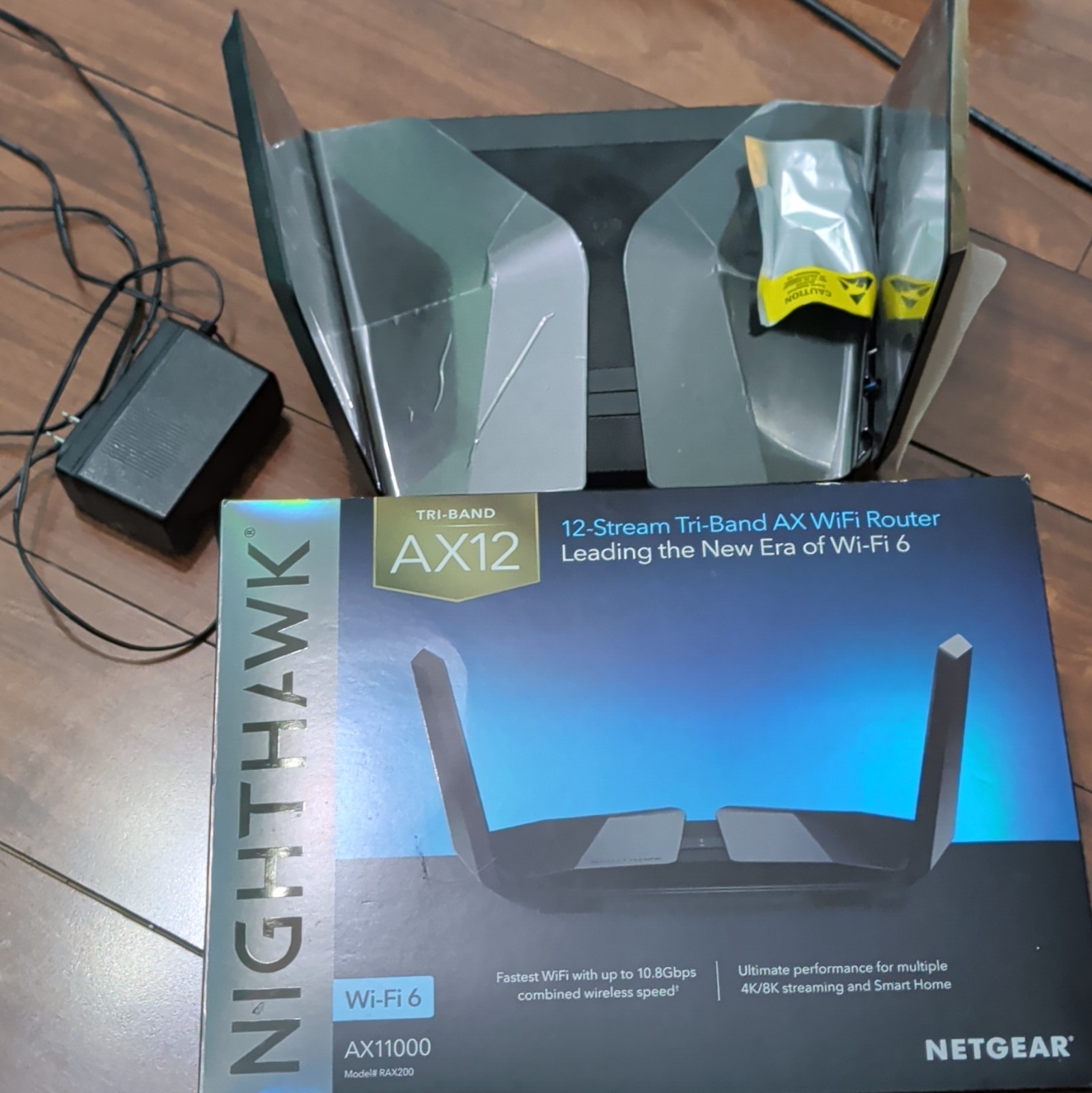 NETGEAR Nighthawk AX12 RAX200 Tri-Band WiFi 6 AX11000 Router, Black