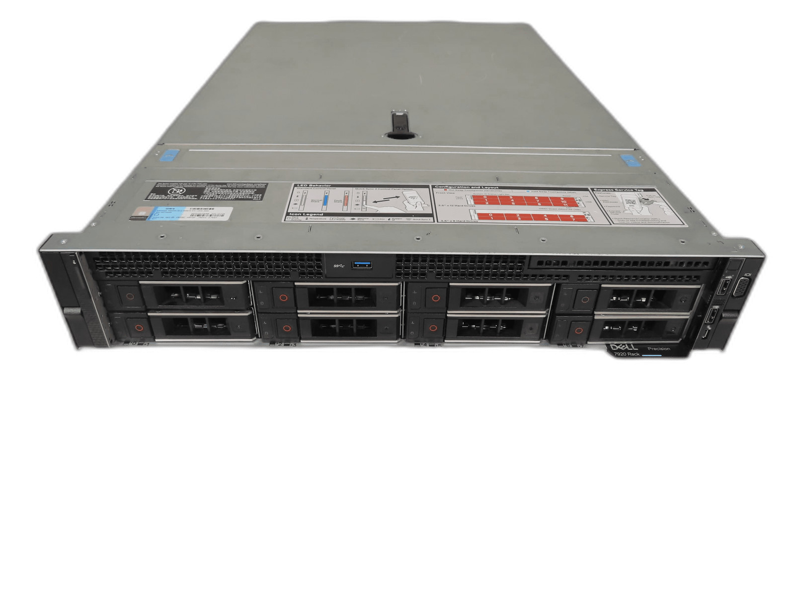 Dell Precision R7920 8LFF 2U CTO Barebone No CPU RAM HDD