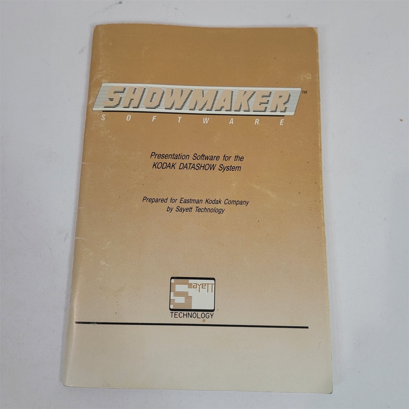 Vintage 1987 Original SAYETT Showmaker Software for Kodak Datashow System Manual