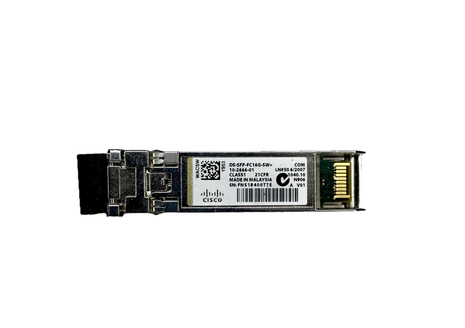 Genuine Cisco DS-SFP-FC16G-SW 16Gbs Fiber Channel SFP Transceiver Module