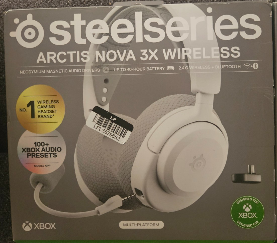 Steel Series Arctis Nova 3X Wireless Multi-Platform Gaming Headset Sealed