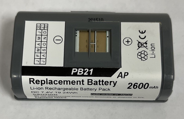 Replacement Battery for Intermec Printer PB21, PB22, PB31 and PB32. 2600mAh
