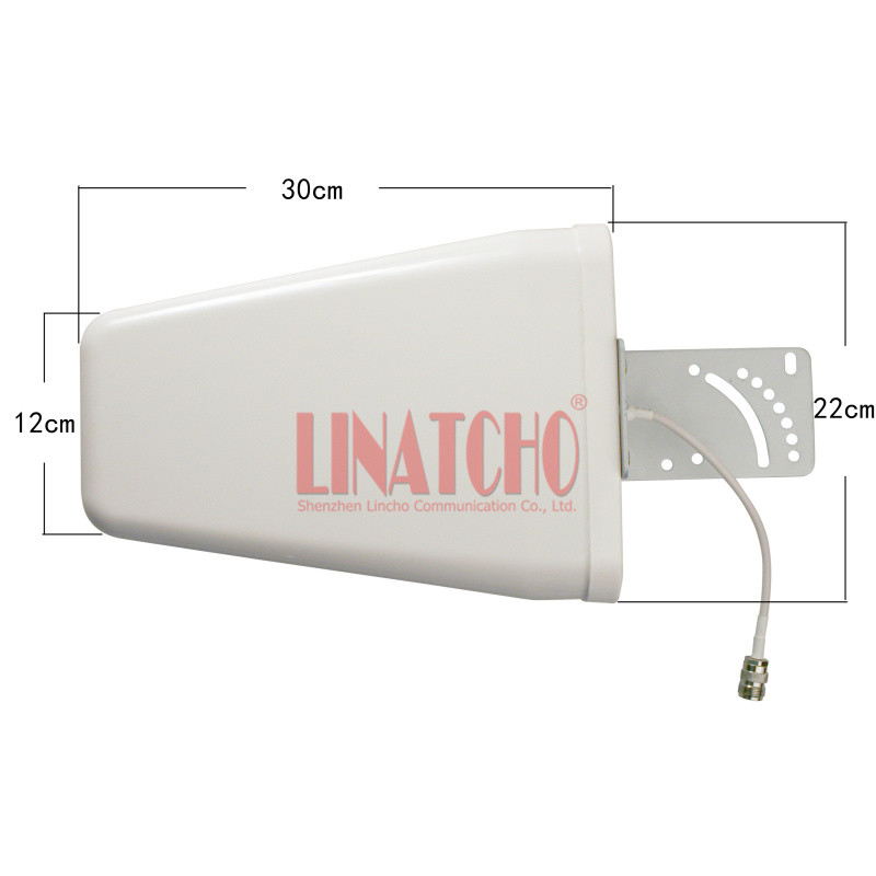 White Outdoor Full Band Log Periodic GSM 800-2500MHz 9DB Repeater LPDA Antenna