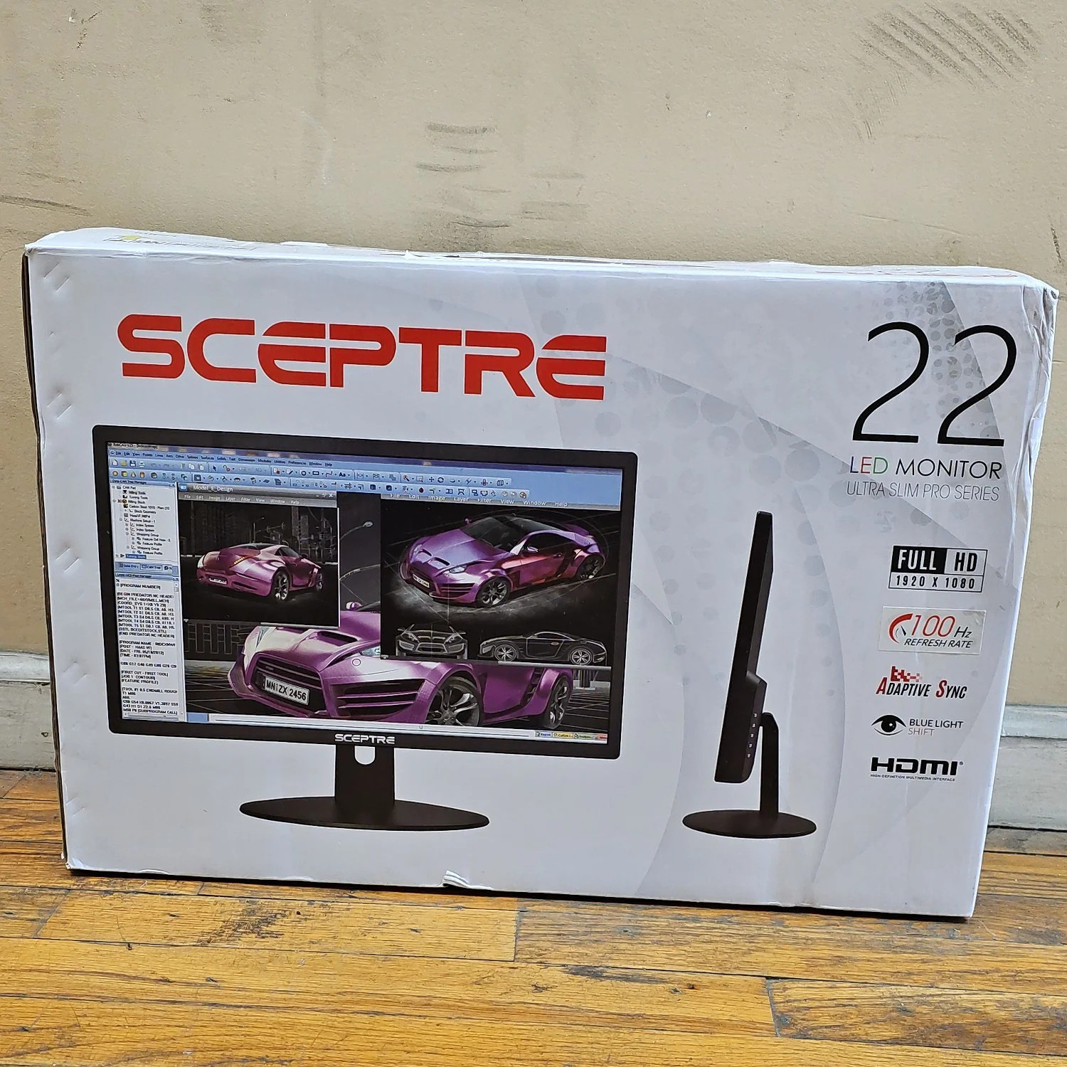 New Sceptre 22" E225W-19203R HD LCD IPS LED Monitor