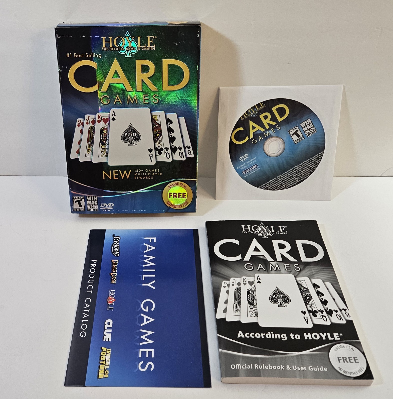 Hoyle Card Games Big Box PC Mac DVD-ROM Video Game Complete Encore Booklet 2008