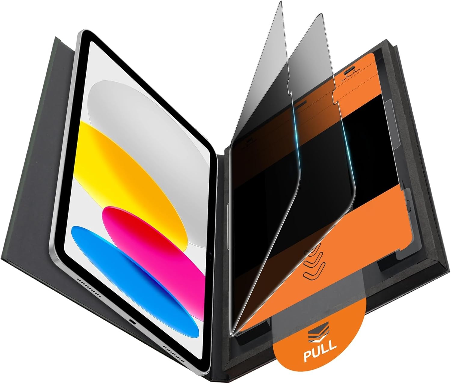 2-Pack Anti-Spy Tempered Glass Privacy Screen Protectors for iPad 10th/11th Gen