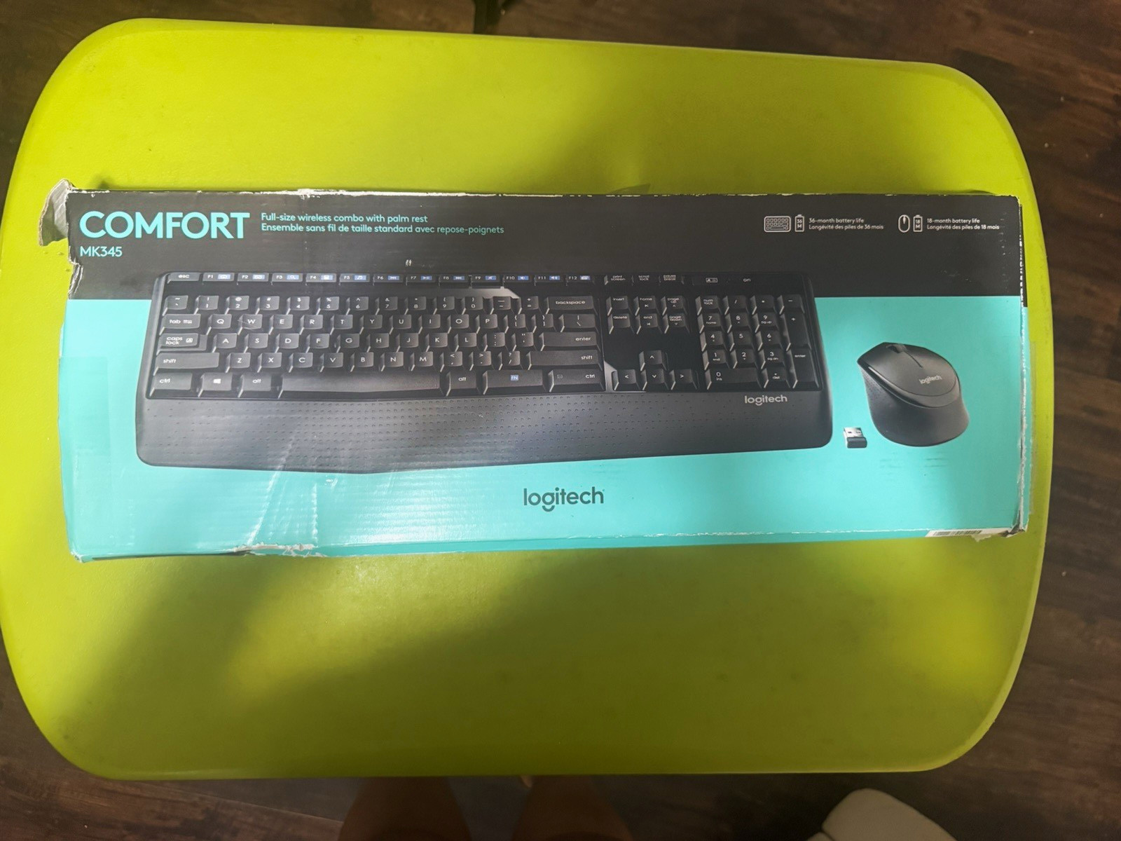 Logitech Comfort MK345 Wireless Keyboard & Mouse Combo Black English QWERTY