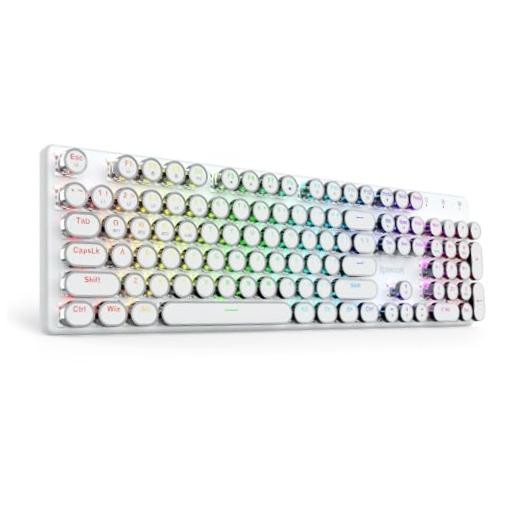 K710 Wireless Typewriter Mechanical Gaming Keyboard - White