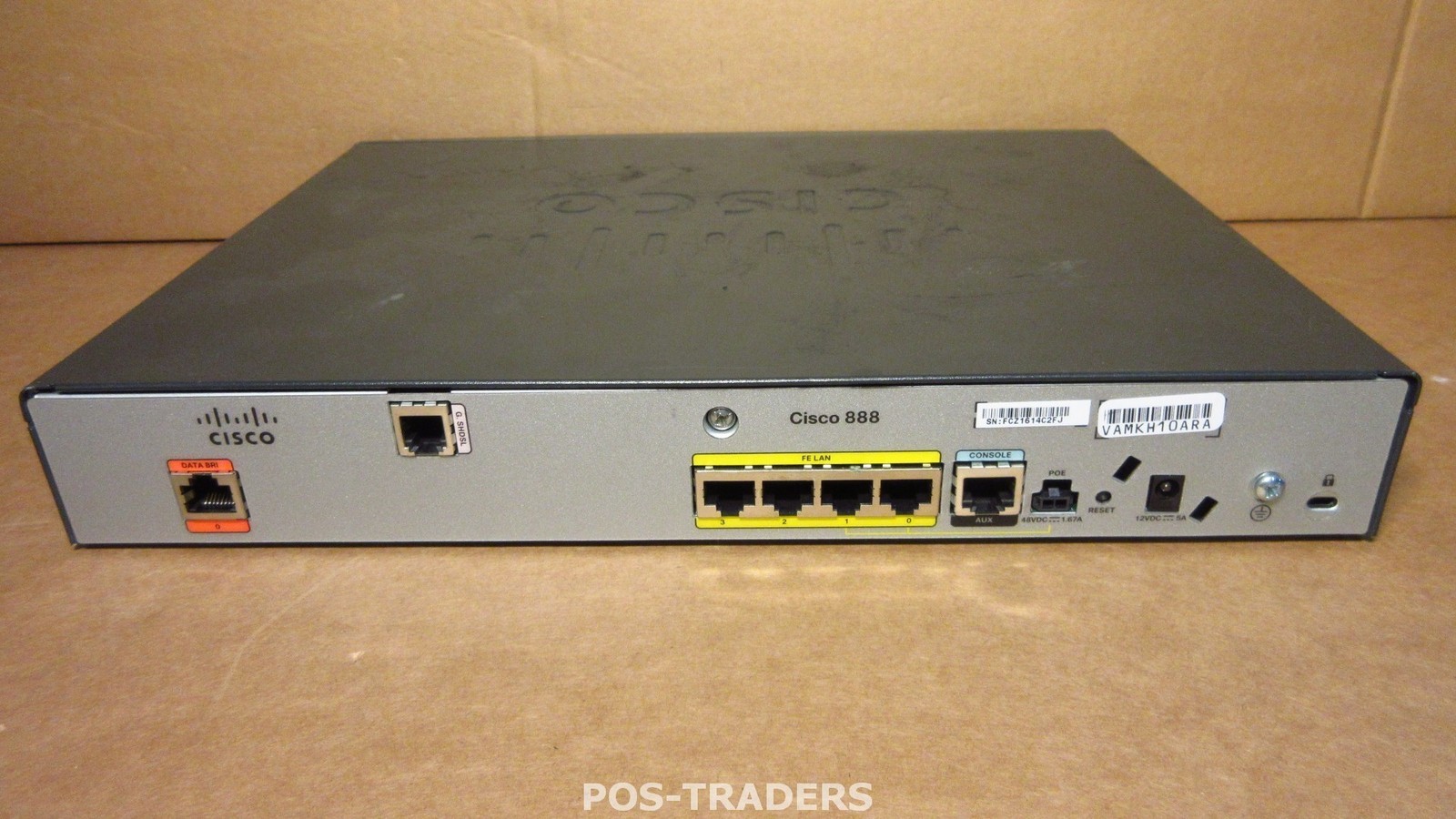 CISCO 888-K9 Integrated Services Router ISR G.SHDSL VPN 4-PORT RJ-45 10/100