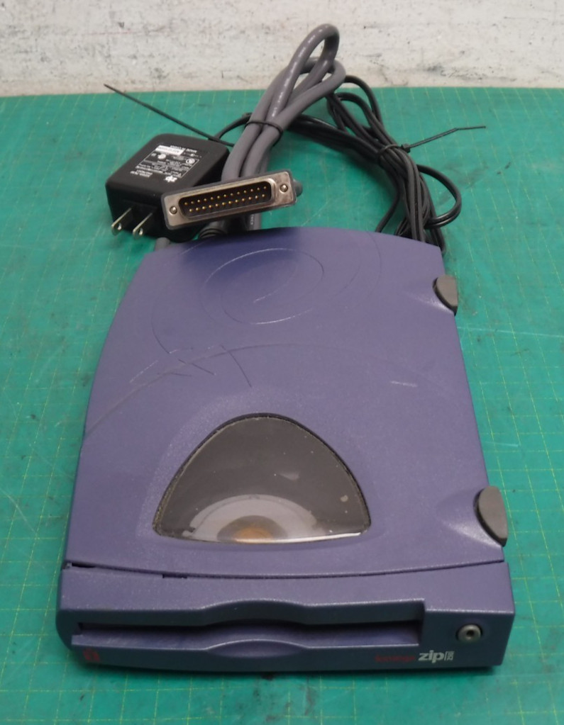 Iomega ZIP 250 Z250S External Drive w/ Power Supply & Cable
