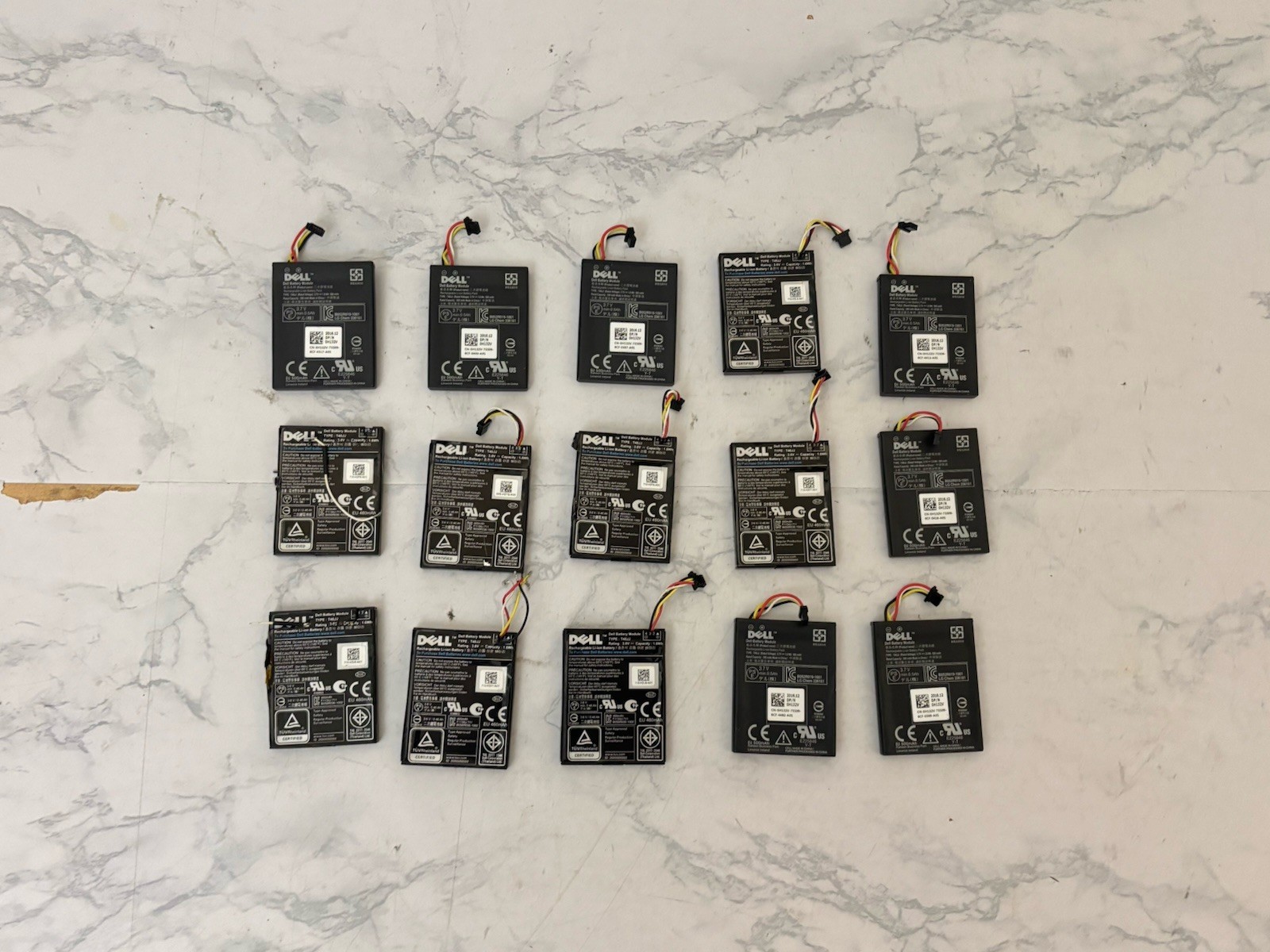 OEM Dell 70K80 T40JJ PERC RAID H710/H730 H810/H830 Li-Ion Batteries Lot Of 15