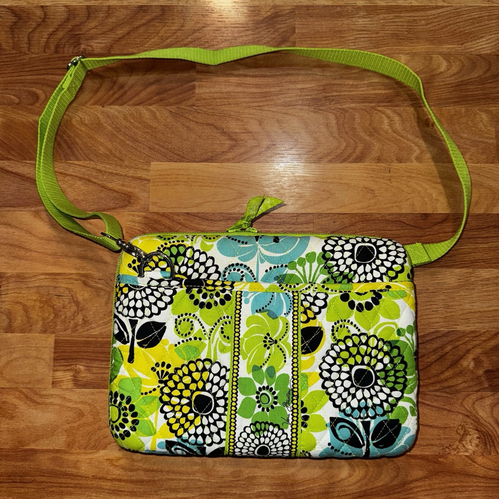 Vera Bradley Retired "Limes Up" Mini Laptop/iPad Hard Case Used Nice Condition
