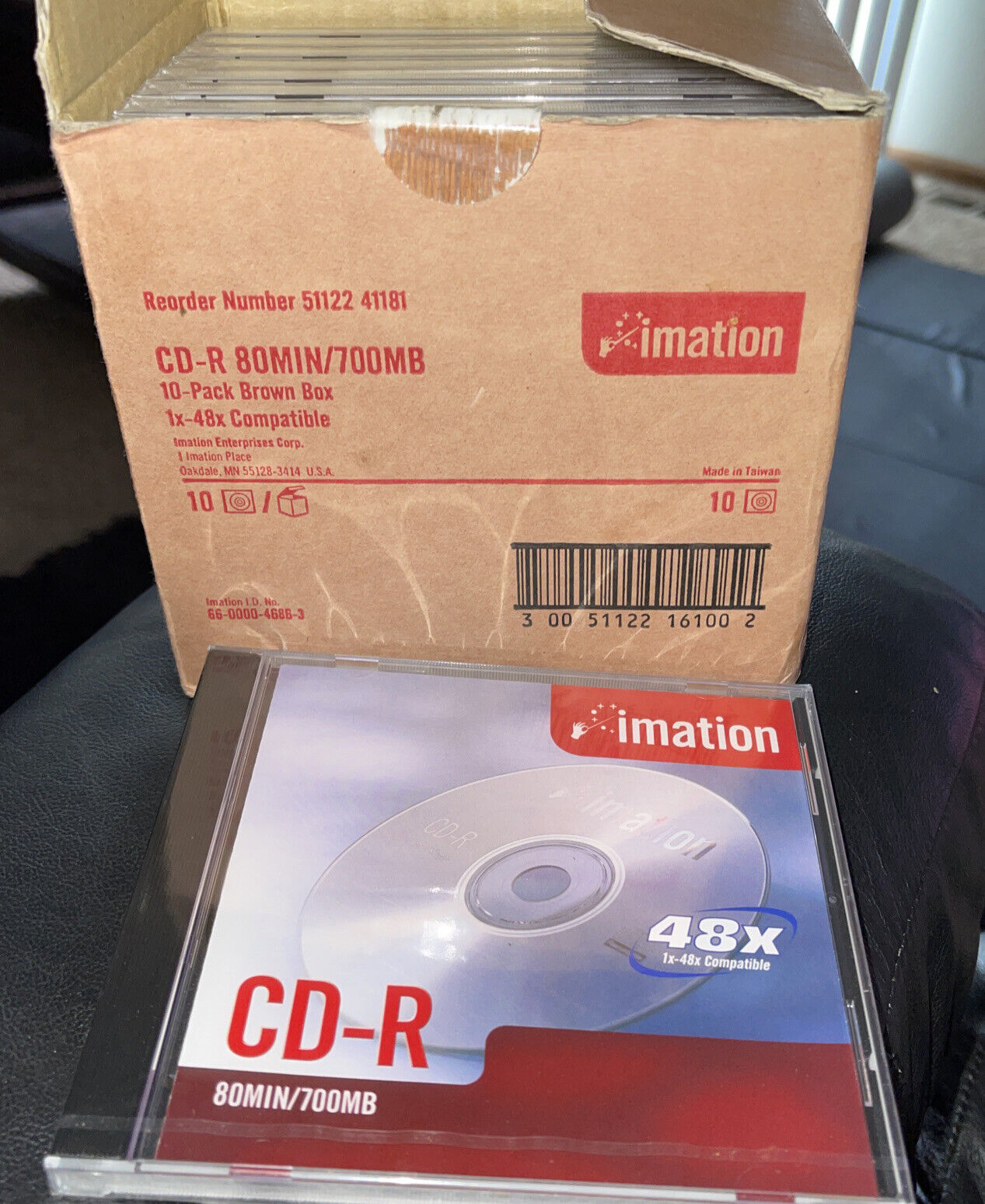 Imation CD-R 80 MIN/700MB 10-Pack 1x-48X Compatible Business Select = Lot of 10
