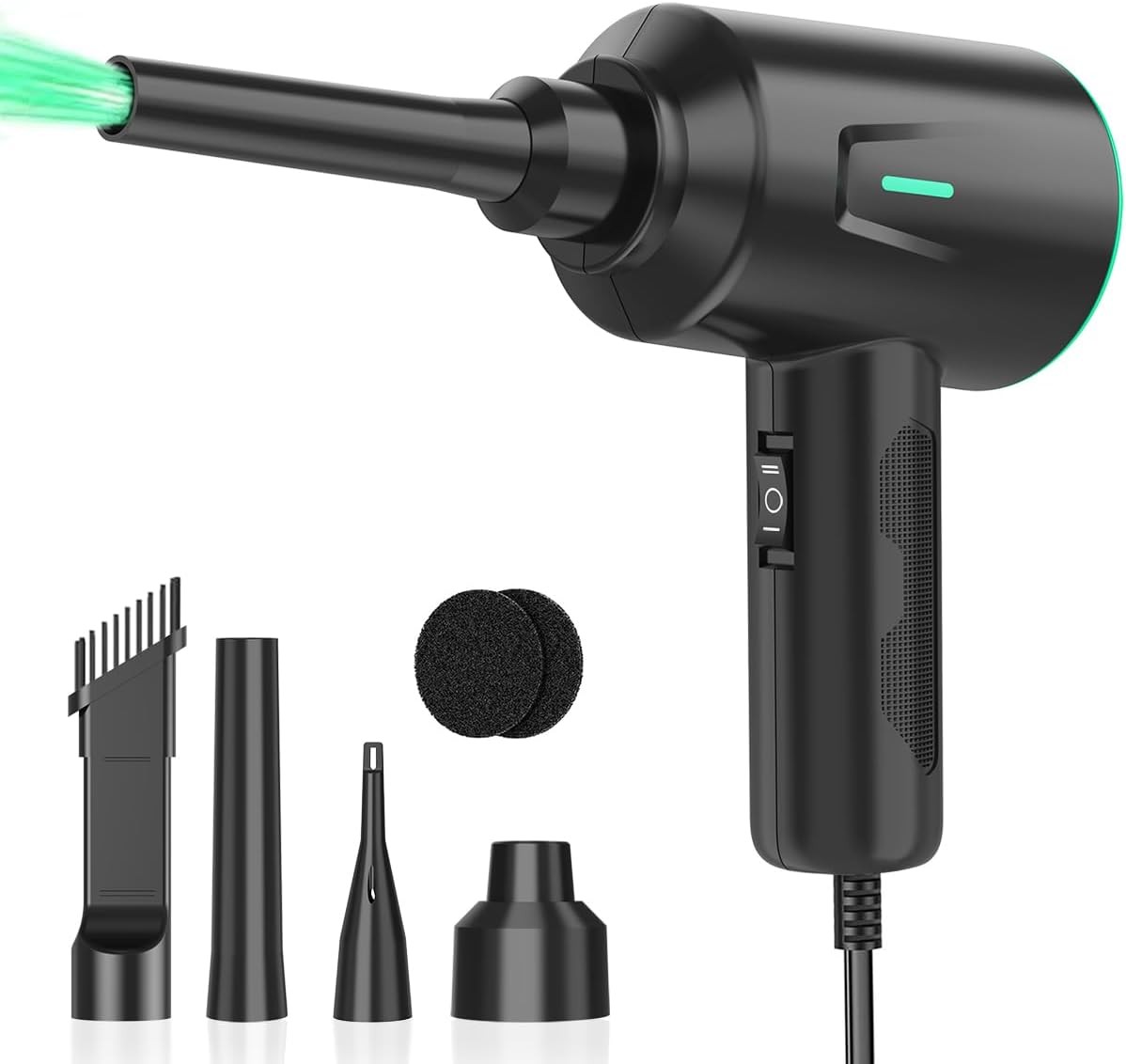 Electric Air Duster Blower 2 Gear Compressed Air Cleaner for Computer Keyboard