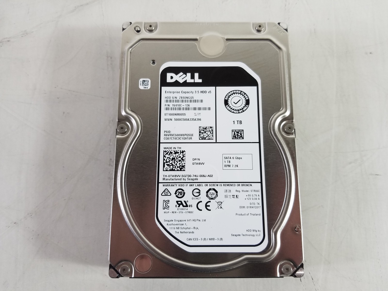 Lot of 2 Seagate Dell  ST1000NM0055 1 TB SATA III 3.5 in Enterprise Drive
