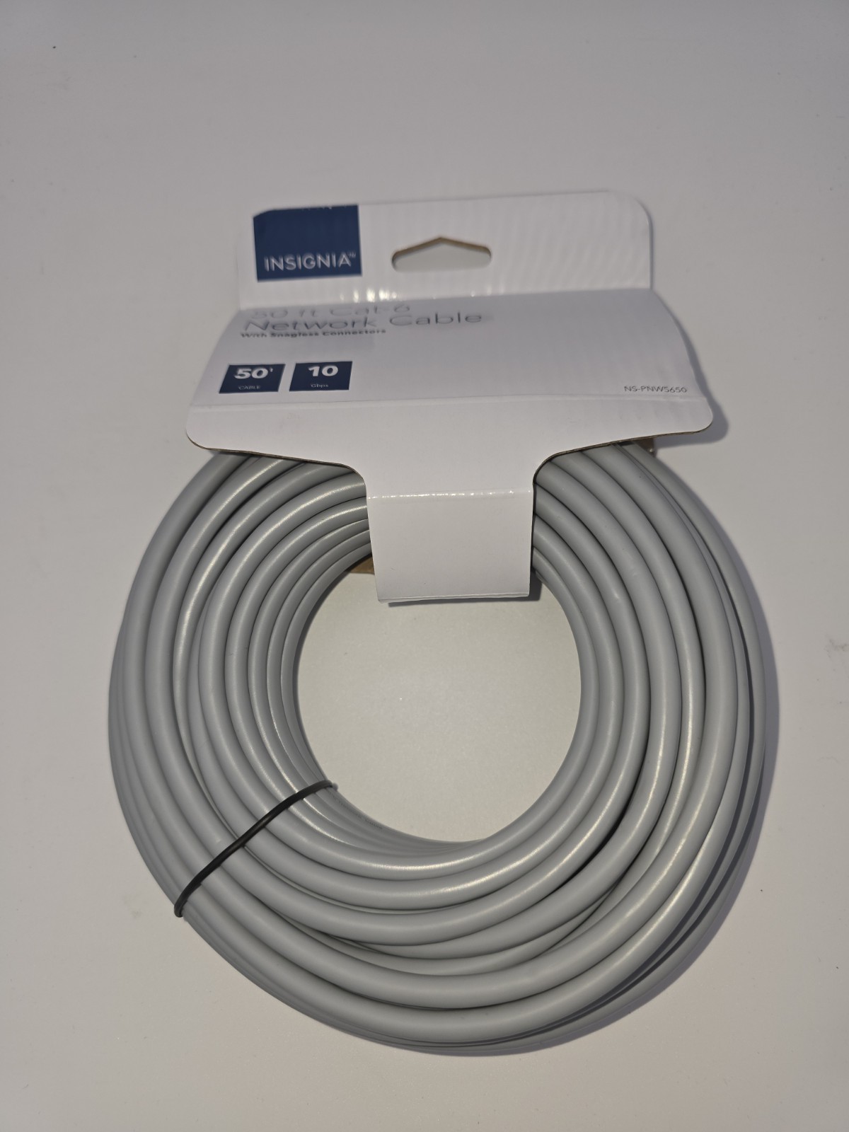 Insignia 50 Ft Cat-6 Network Cable 10 gbps NS-PNW5650 New