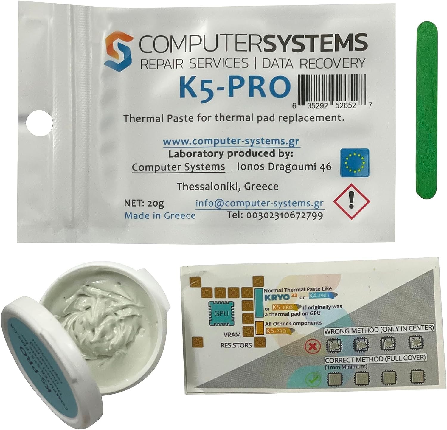 K5-PRO Viscous Thermal Paste for pad 20g Compatible with iPhone,