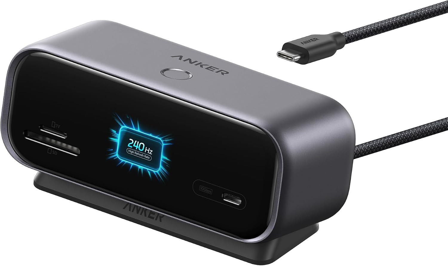 Anker USB C Hub, Smart Display Hub, Docking Station Dual Monitor, No Charger
