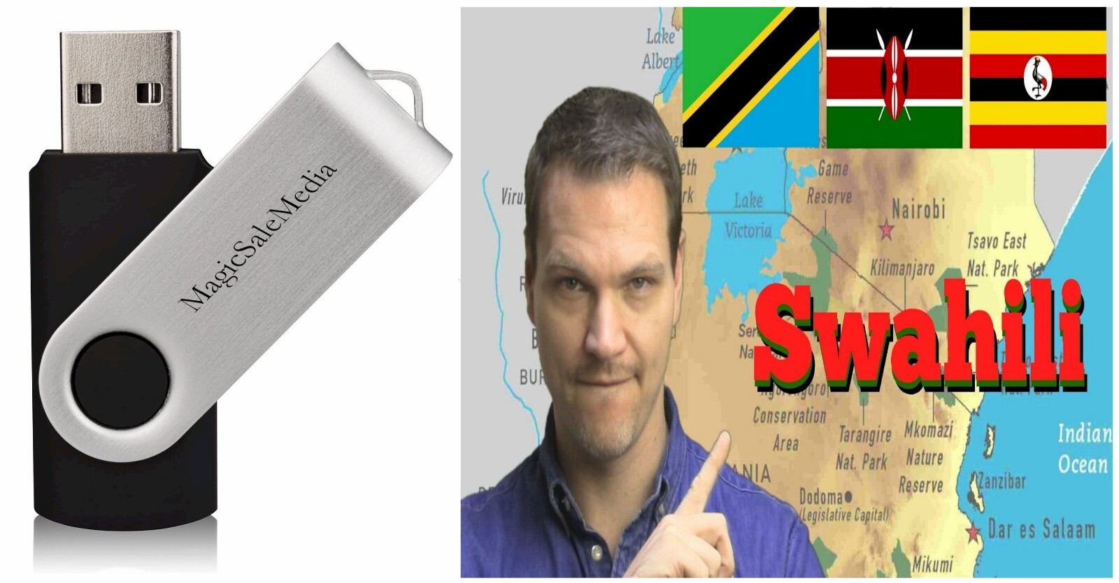Learn Swahili Fast -The Most Complete & Comprehensive Language Course on USB