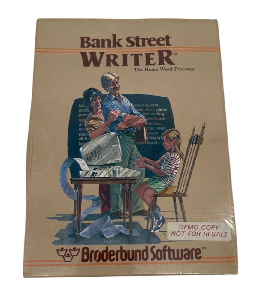 Bank Street Writer (Atari 400/800, XL) - Demo Copy Software  Vintage