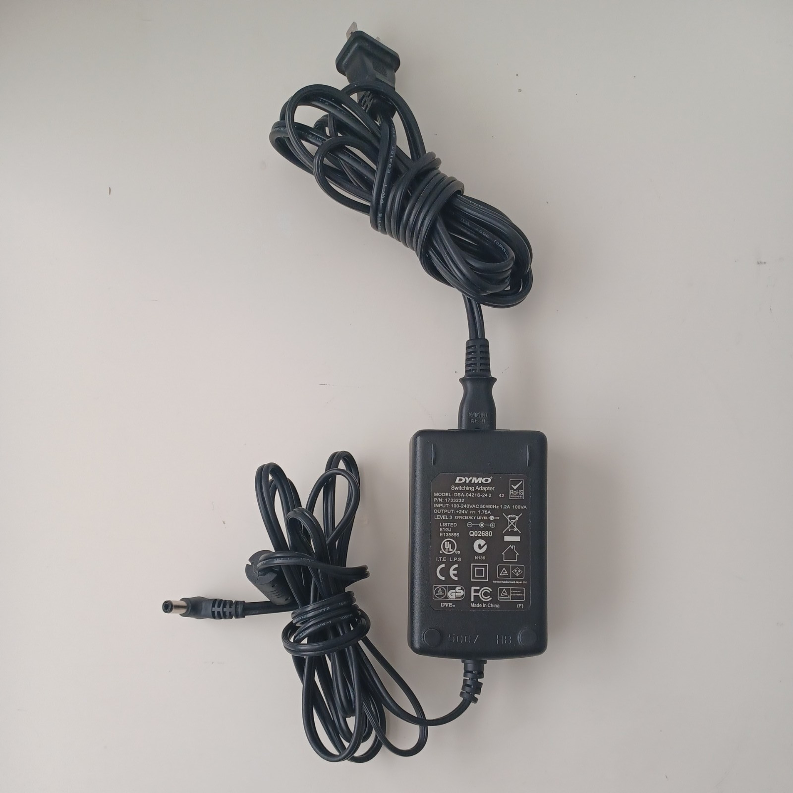 Genuine DYMO Switching Power Adapter, DSA-0421S-24-2-42  24V 1.75A Power Supply