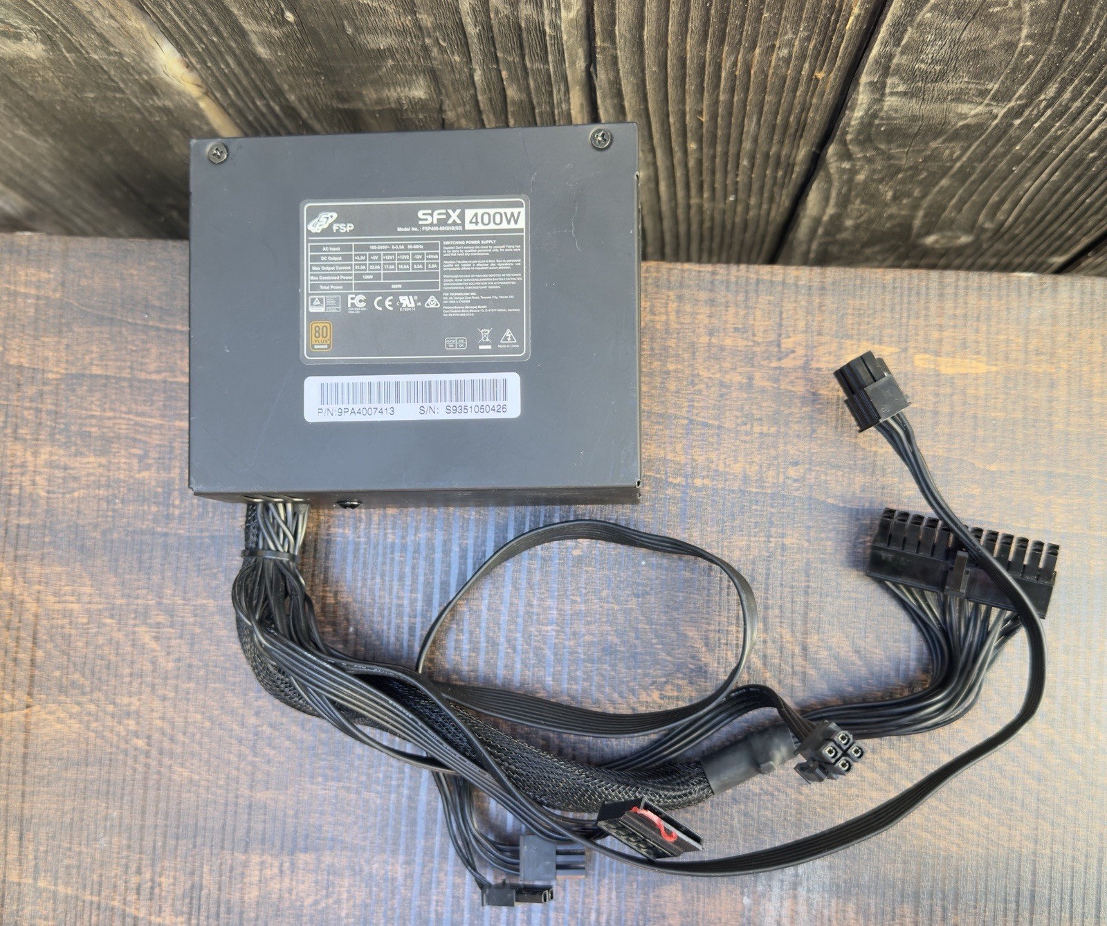 FSP FSP400-60GHS(85) 400W SFX Power Supply 80 Plus Bronze PSU - Tested
