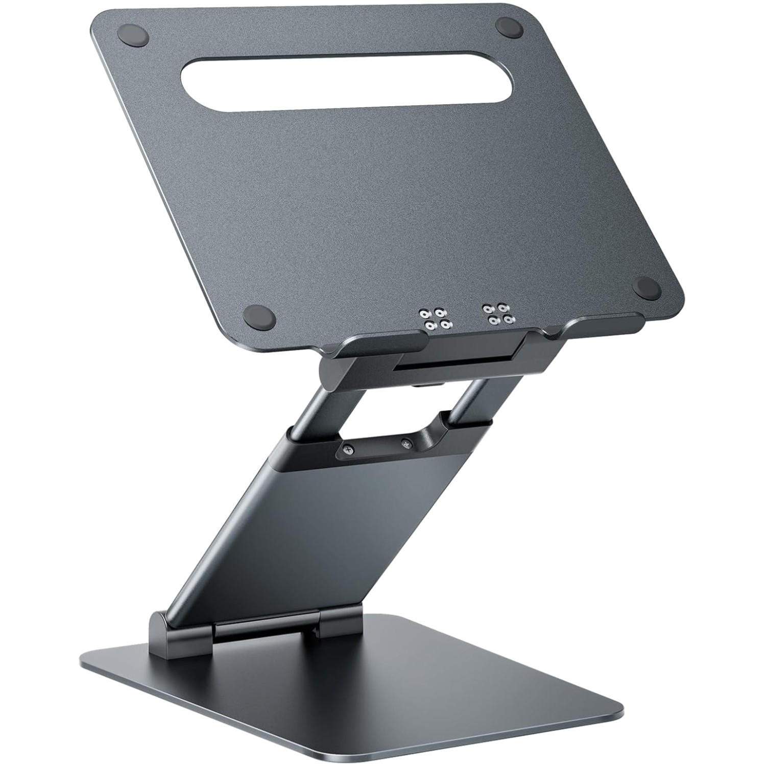 Stylish and Compact Height Adjustable Laptop Stand - Perfect for Any Workspace