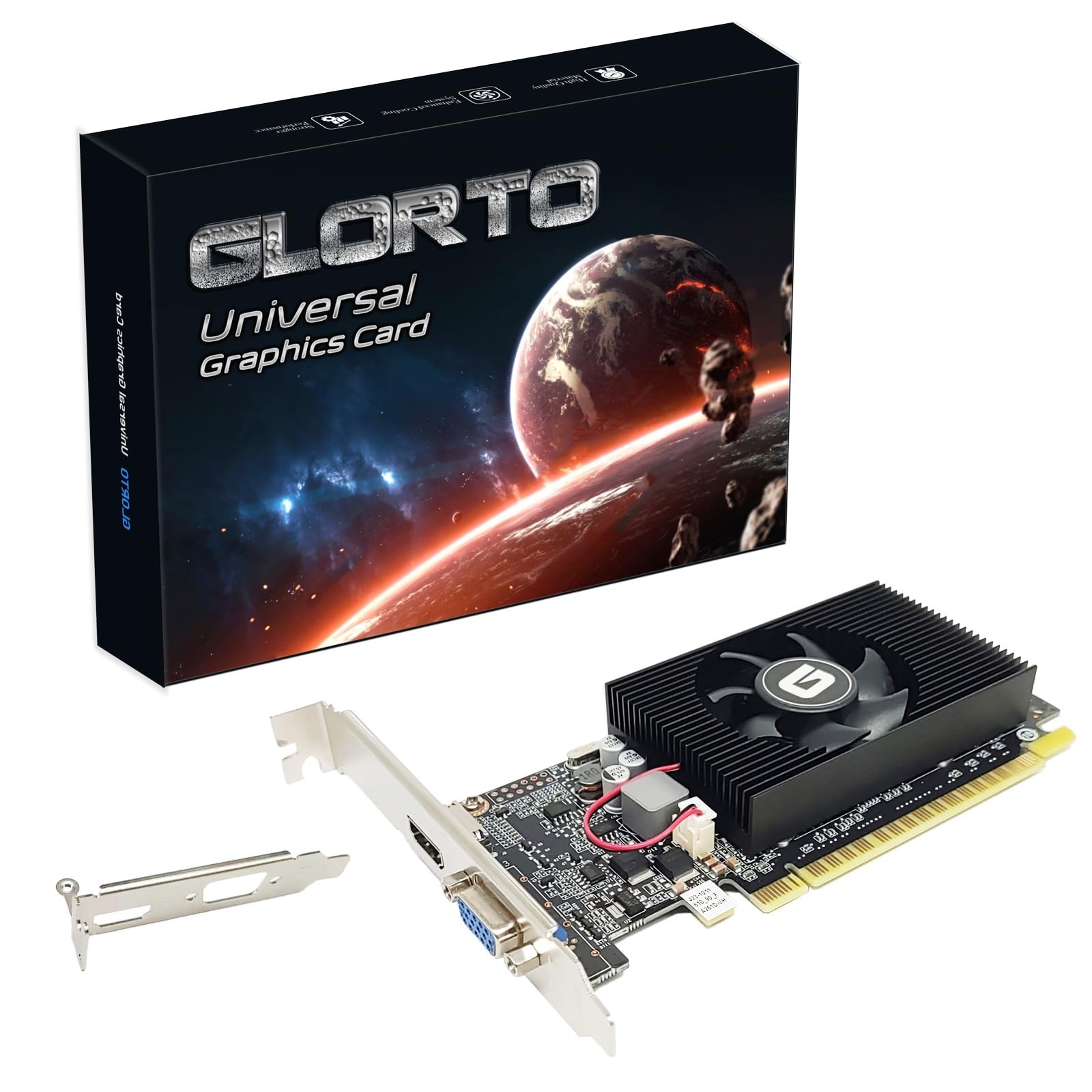 GeForce GT 610 2G DDR3 Low Profile Graphics Card, PCI Express 1.1 x16, HDMI/V...