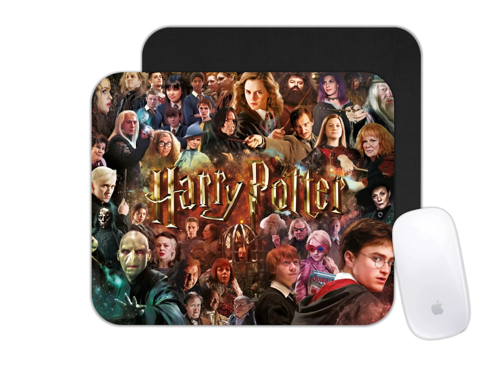 Custom Mouse Pad Personalized Photo Office Desk Mat Harry Potter Wizard Fan Gift
