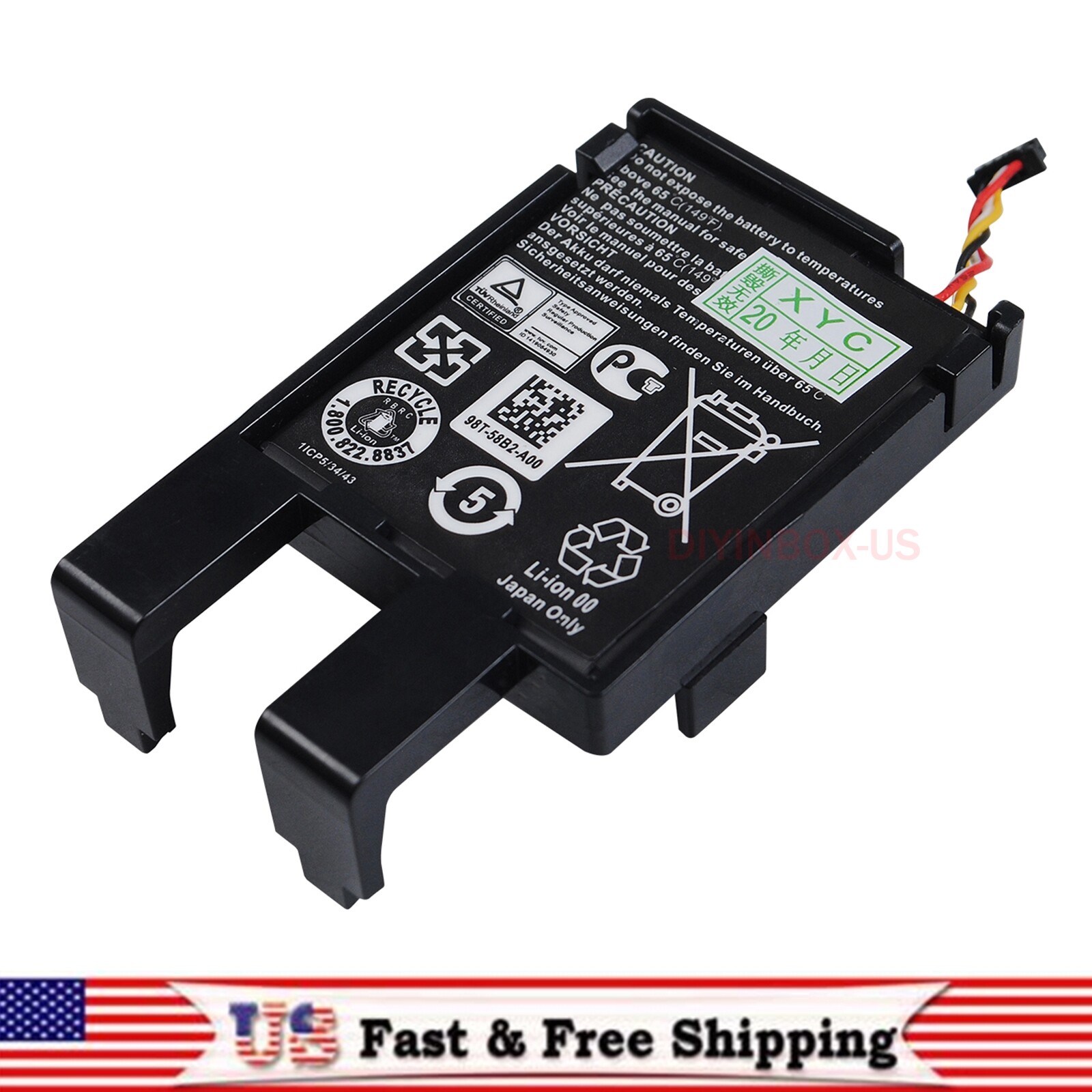 PERC MINI MONO H730 H730P H132V RAID BATTERY DELL POWEREDGE R730 R630 SERVER