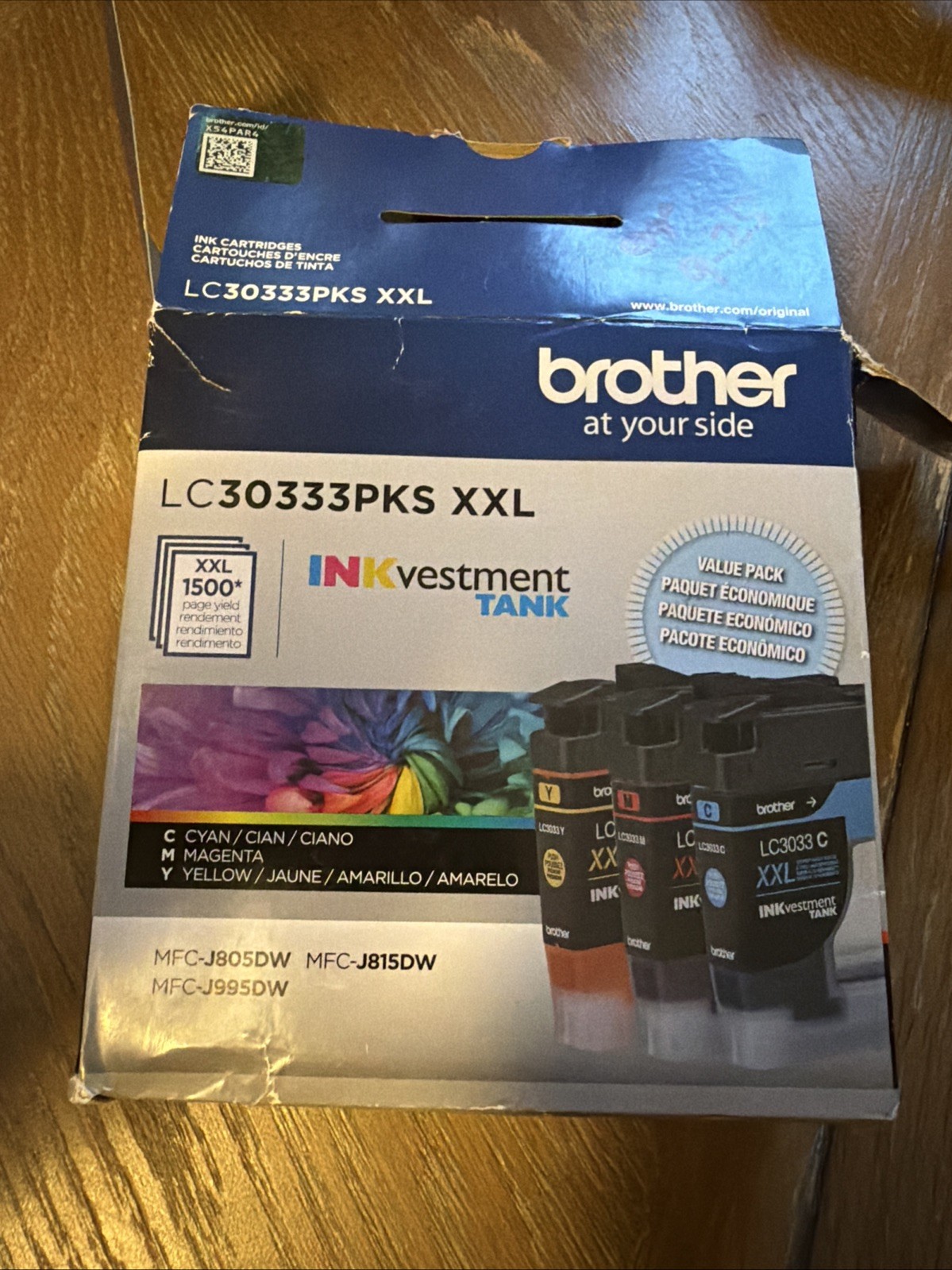 Brother LC30333PKS INKvestment Tank 3 Pack Color Ink Cartridges