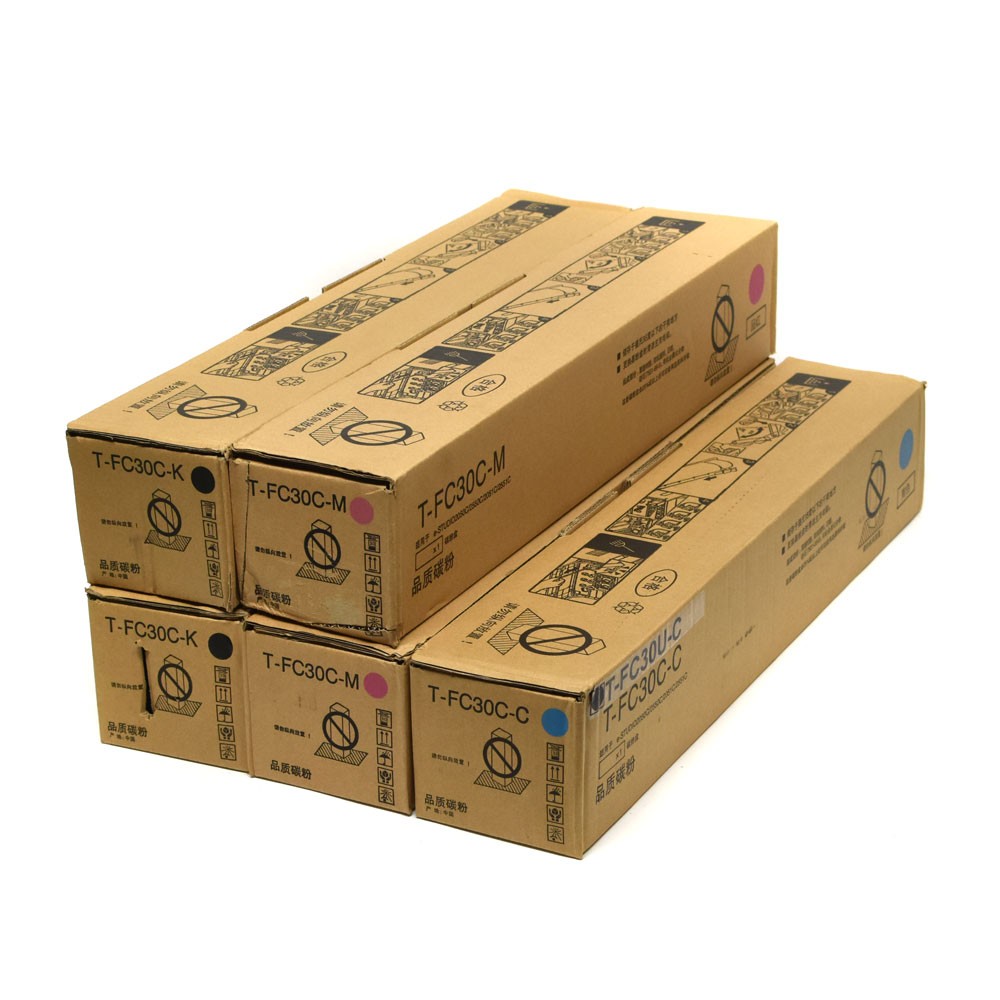 (Lot of 5) NEW Toshiba Toner T-FC30U-K/M/C Black, Magenta, Cyan Toner Cartridges