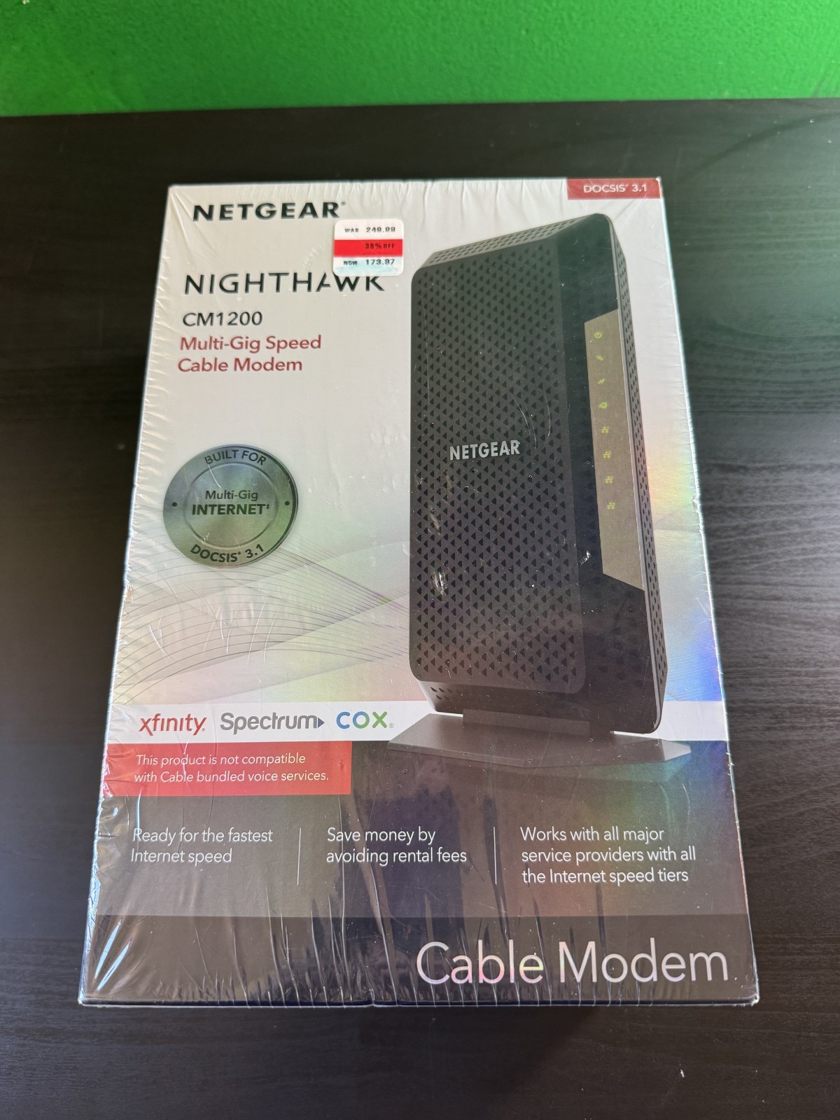 NETGEAR Nighthawk CM1200-100NAS DOCSIS 3.1 Cable Modem BRAND NEW - SEALED