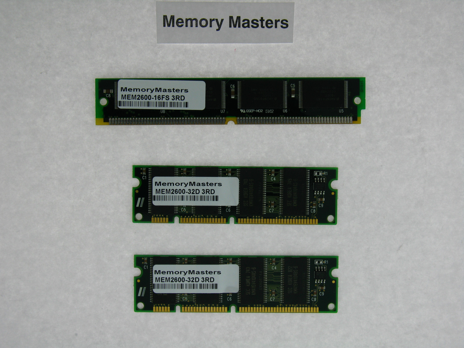 MEM2600-32D and MEM2600-16FS 64MB  DRAM 2x32MB and 16MB Flash Cisco