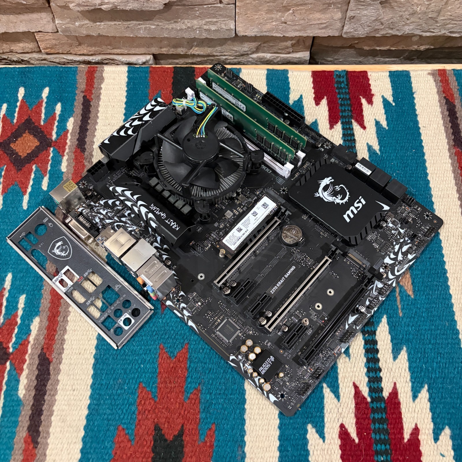 MSI Z370 KRAIT GAMING Win11 ATX Motherboard Combo i5-8500 16GB RAM 256GB SSD