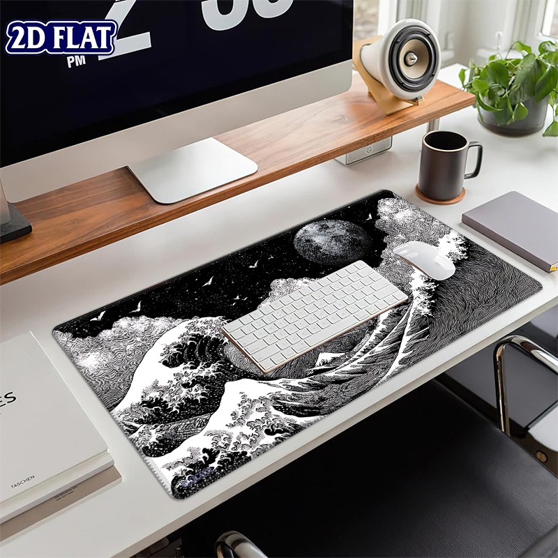 1pc BHJLAXR XXL Japanese Great Wave Off Kanagawa Desk Mat & Mouse Pad - Hokusa