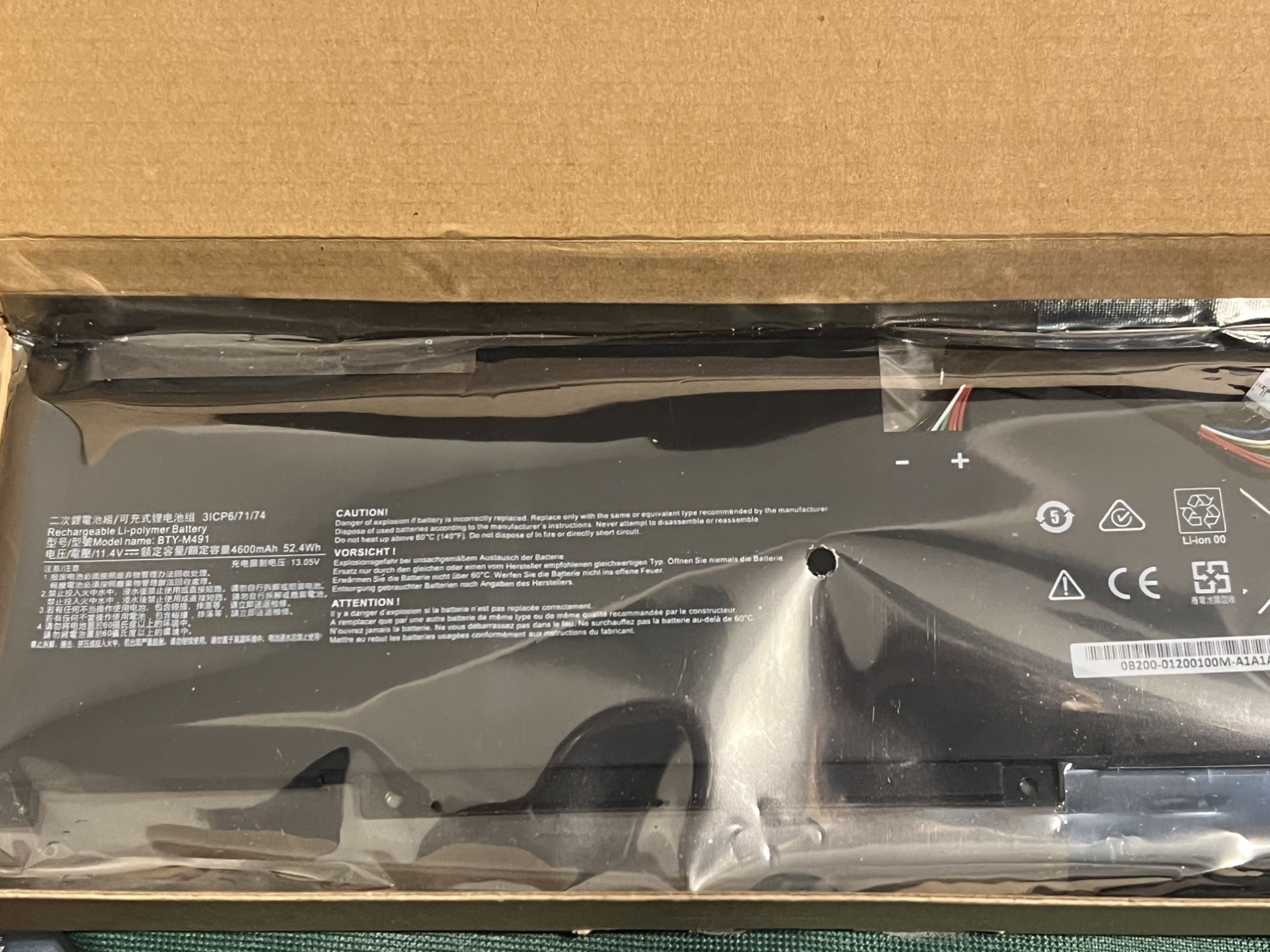 BTY-M491 Laptop Battery for MSI Modern 15 A10 A10M A10M-028DE A10M-029 A10RAS