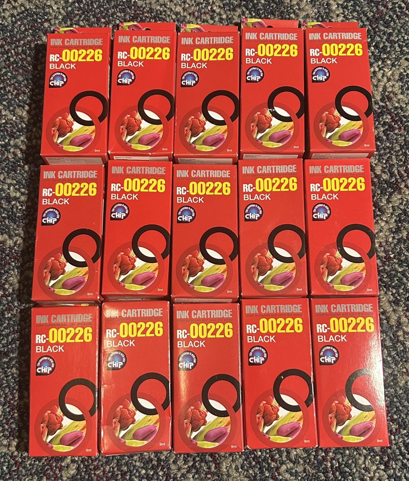 Lot of 15 Ink Cartridges RC-00226 New Black