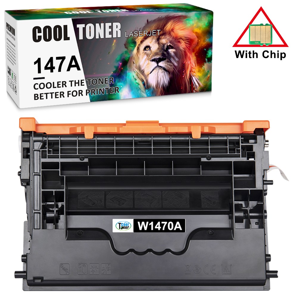 1PK W1470A 147A Toner Cartridge With NEW CHIP for HP LaserJet M610n M611x M612dn