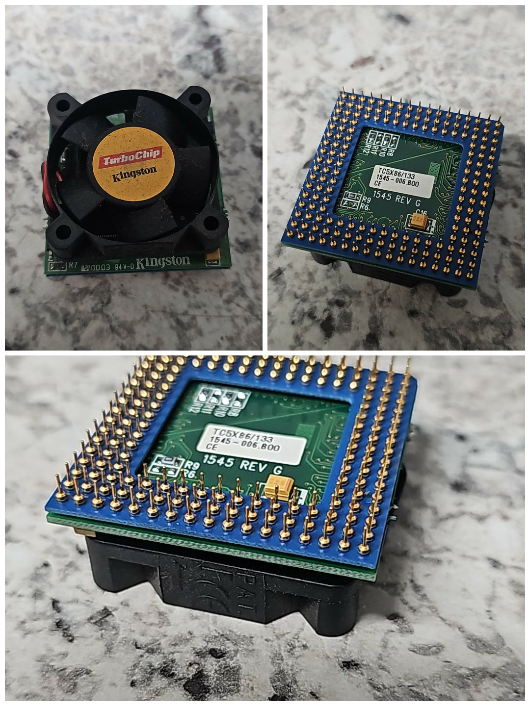 Good AMD Kingston TC5x86/133 TurboChip 133MHz Processor PGA-168-Pin Rare Vintage
