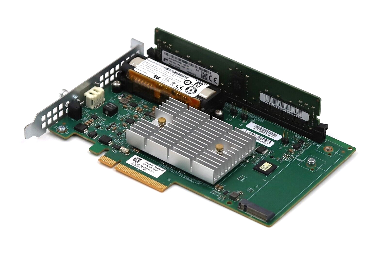 Dell Calypso I/O PCIe Controller Card W/RAM DP/N: 0DGK85 MTA18ASF2G72PDZ-2G6E1QI