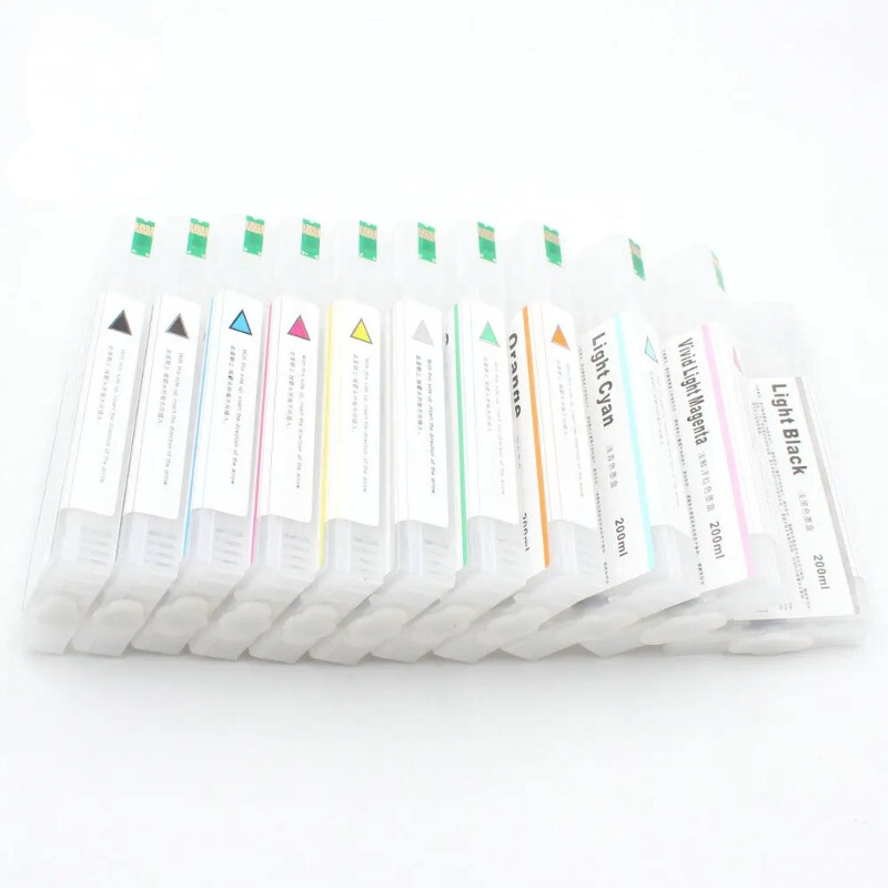 T9131-T9139 11*200ml Refillable Cartridge with Resettable Chip for Epson P5000