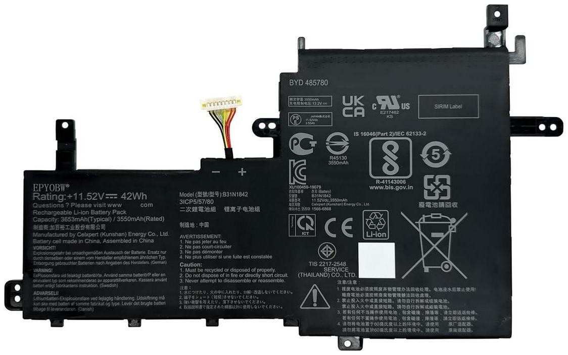 B31N1842 Laptop Battery 42Wh Compatible with ASUS VIVOBOOK 15 M513 et. al.