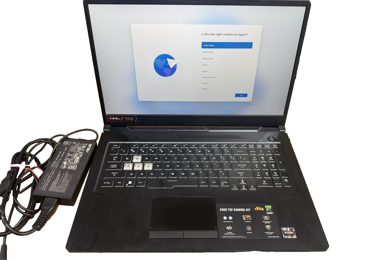 ASUS TUF Gaming A17 17.3" Ryzen 5 7535HS 8GB DDr5 512GB Nvme RTX 2050 