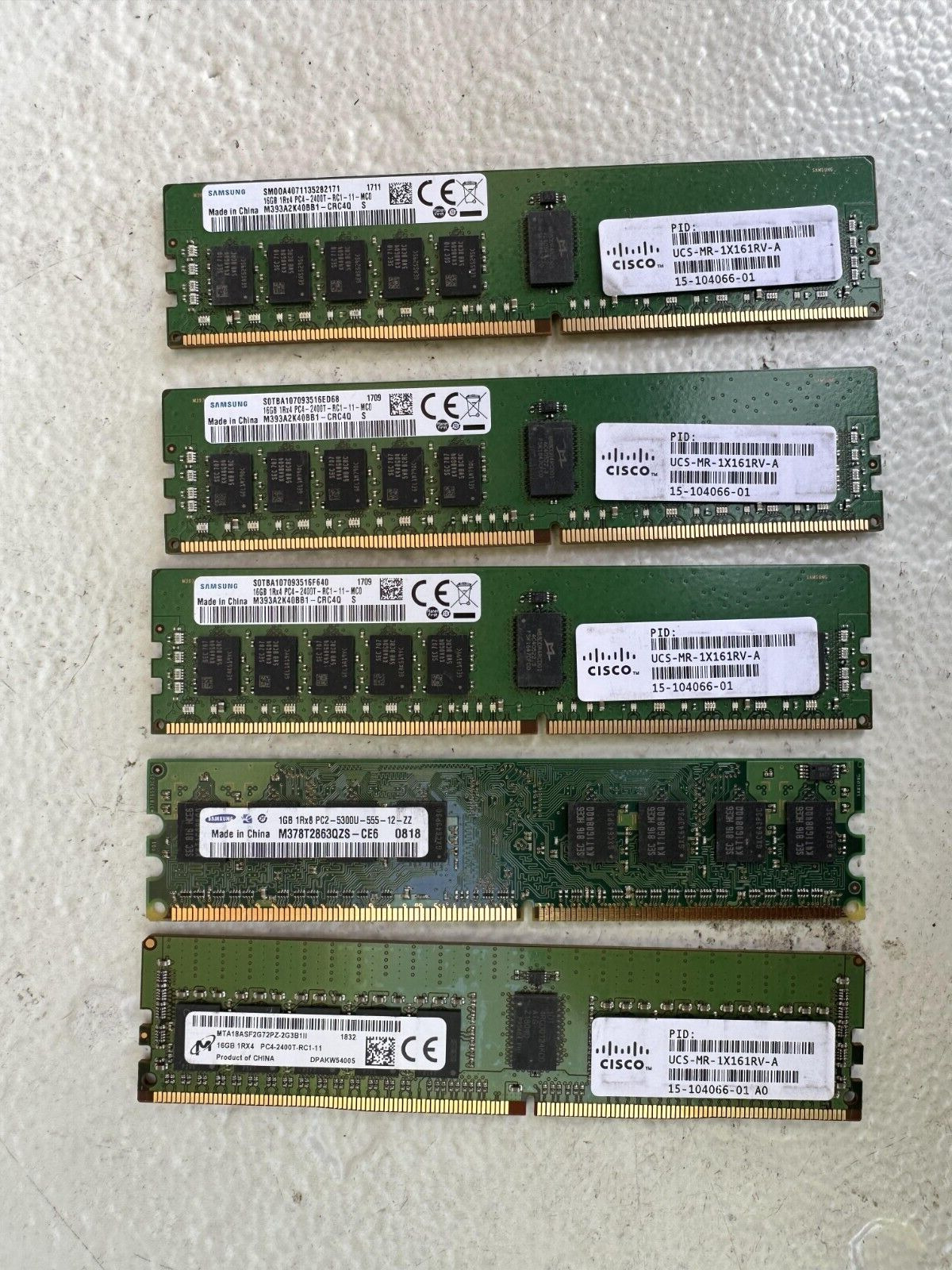 64GB (4x16GB) PC4-2400T Samsung memory